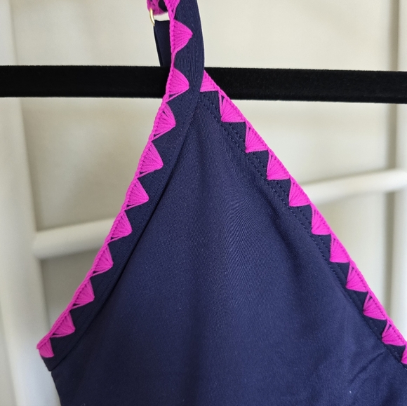 Lucky Brand Navy and Pink One Piece Swimsuit - Picture 5 of 5